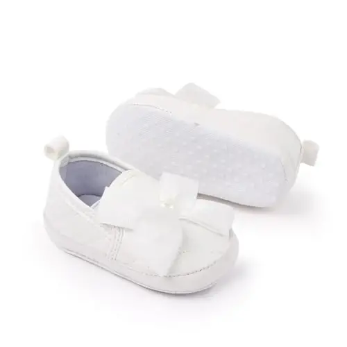 LONSOEN Baby Toddler Boys Girls Loafers Newborn Leather Moccasins Infant First Walking Dress Shoes - 3