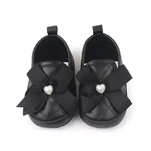 LONSOEN Baby Toddler Boys Girls Loafers Newborn Leather Moccasins Infant First Walking Dress Shoes - 2