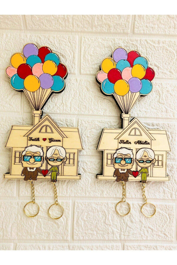 Look Up Keychain Mom Dad Gift - Wall Decor Keychain Holder 14 X 25 Cm - 3