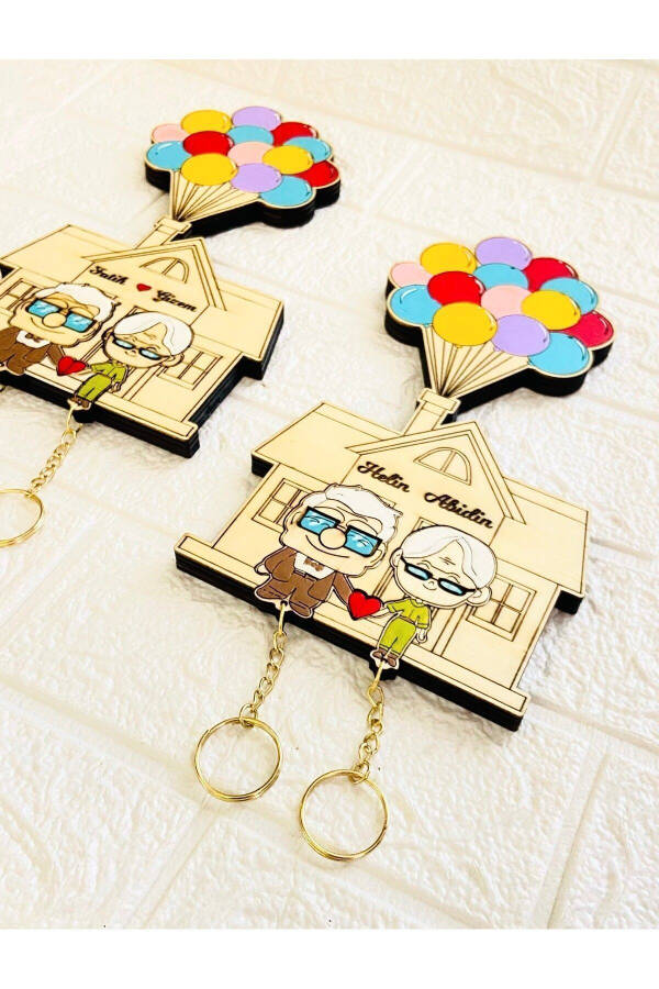 Look Up Keychain Mom Dad Gift - Wall Decor Keychain Holder 14 X 25 Cm - 4