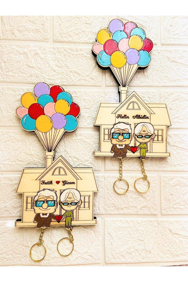 Look Up Keychain Mom Dad Gift - Wall Decor Keychain Holder 14 X 25 Cm - 6