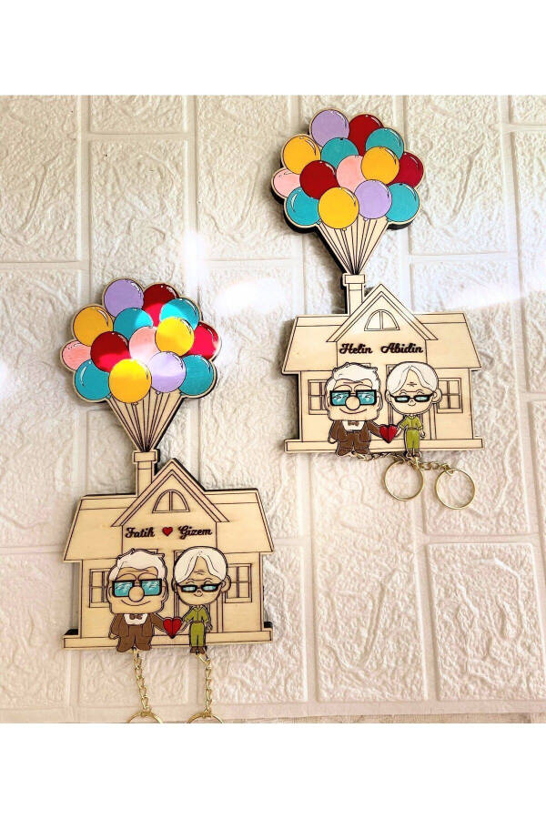 Look Up Keychain Mom Dad Gift - Wall Decor Keychain Holder 14 X 25 Cm - 7