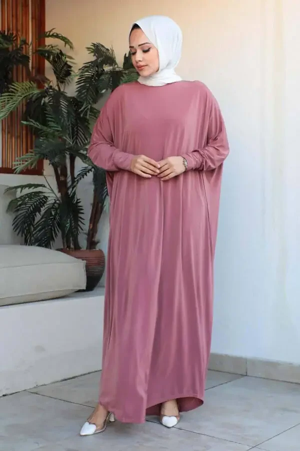 Loose Batwing Dress - 3