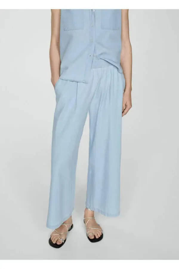 Loose cotton trousers - 1