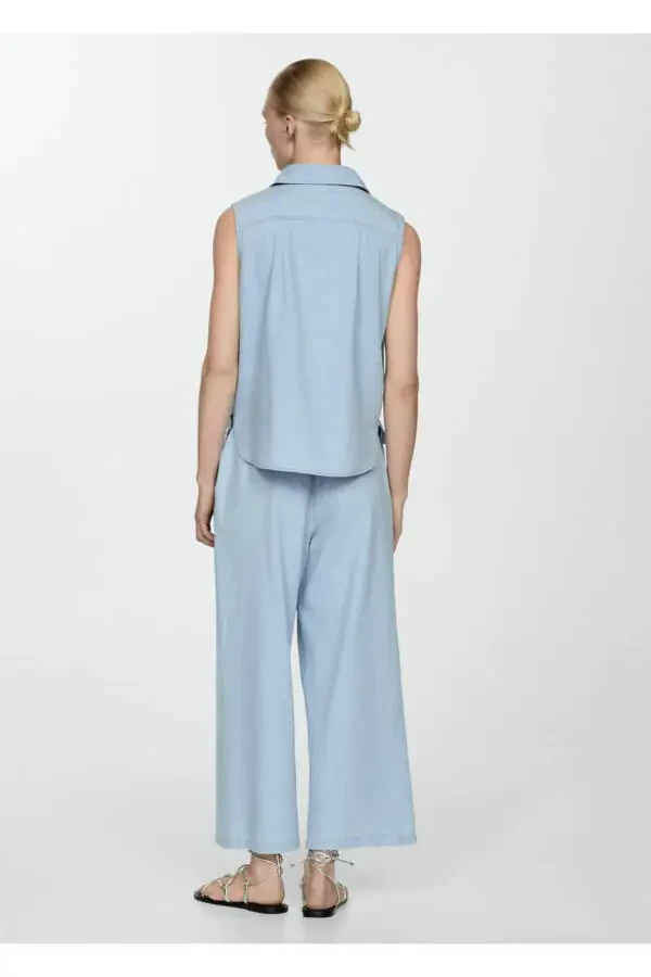 Loose cotton trousers - 4