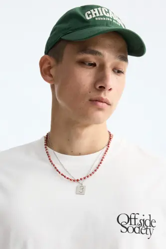 Loose Fit Baskılı Tişört - Beyaz/Offside Society - H&M (1)