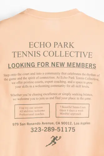 Loose Fit Baskılı Tişört - Şeftali pembesi/Echo Park - 6