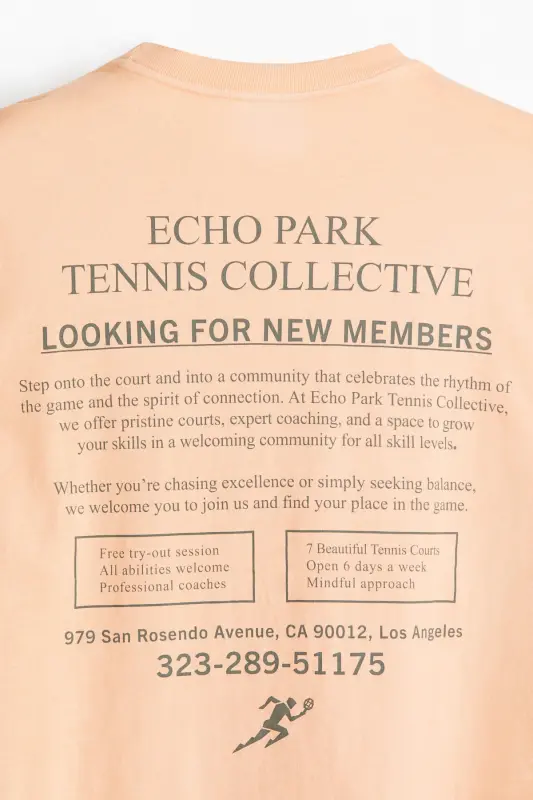 Loose Fit Baskılı Tişört - Şeftali pembesi/Echo Park - 6