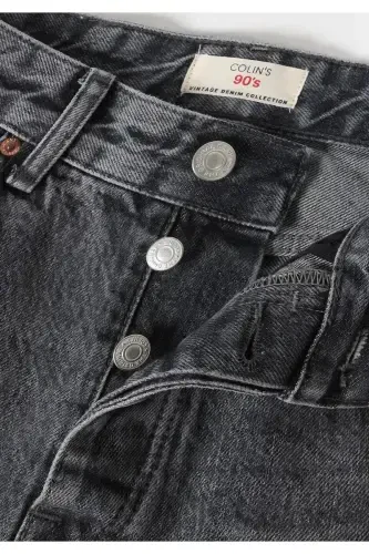 Loose fit, grey men's jeans. - 8