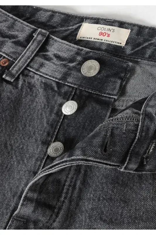 Loose fit, grey men's jeans. - 8