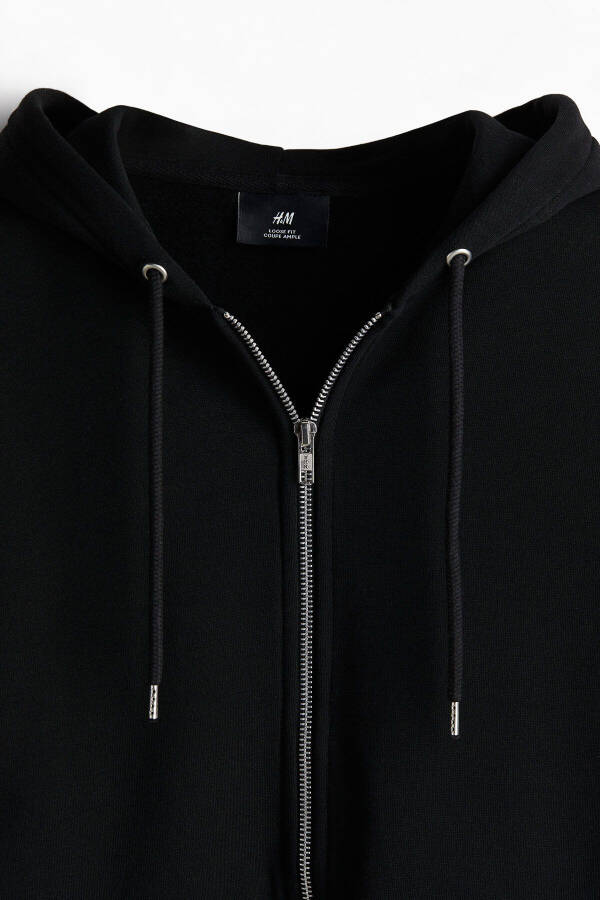 Loose fit hoodie with zipper. - 6