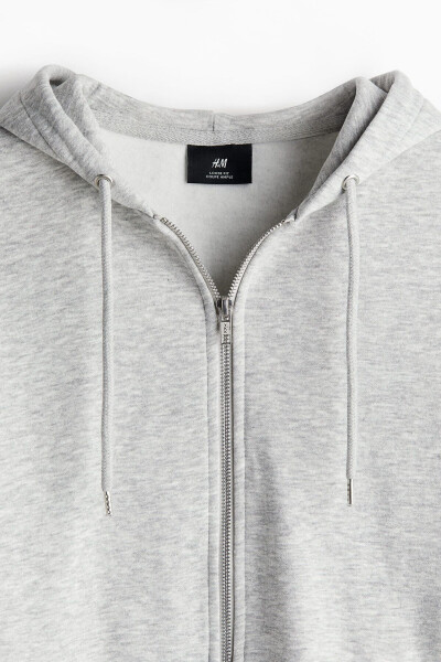 Loose fit hoodie with zipper. - 7