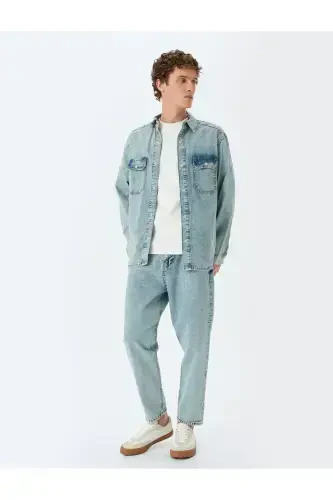 Loose Fit Jeans - Steve Jean-Light Indigo - 1