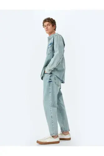 Loose Fit Jeans - Steve Jean-Light Indigo - 2