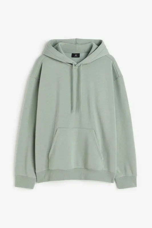 Loose Fit Kapüşonlu Üst - Açık haki - 1