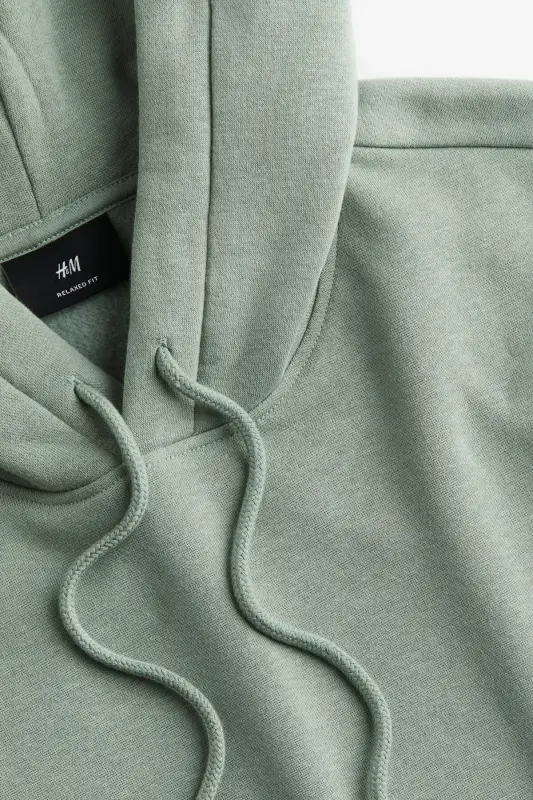 Loose Fit Kapüşonlu Üst - Açık haki - 2