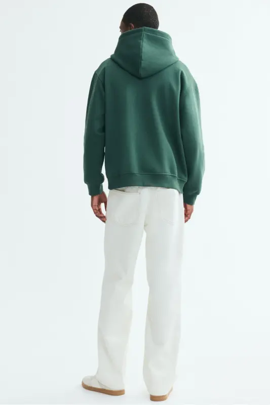 Loose Fit Kapüşonlu Üst - Koyu yeşil - 4
