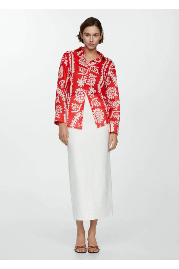 Loose Fit Patterned Shirt - 2