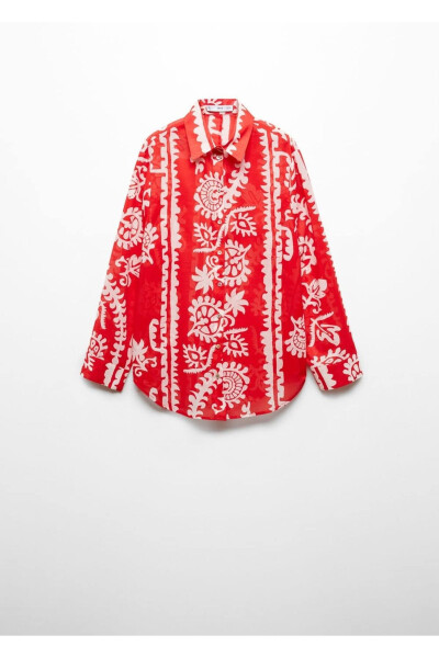 Loose Fit Patterned Shirt - 3