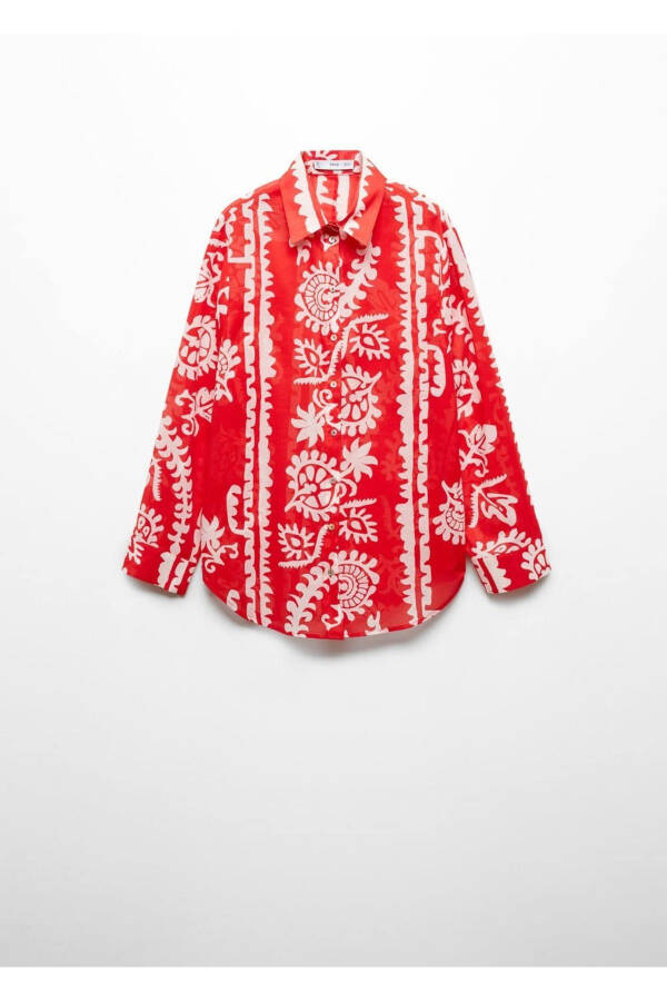 Loose Fit Patterned Shirt - 3