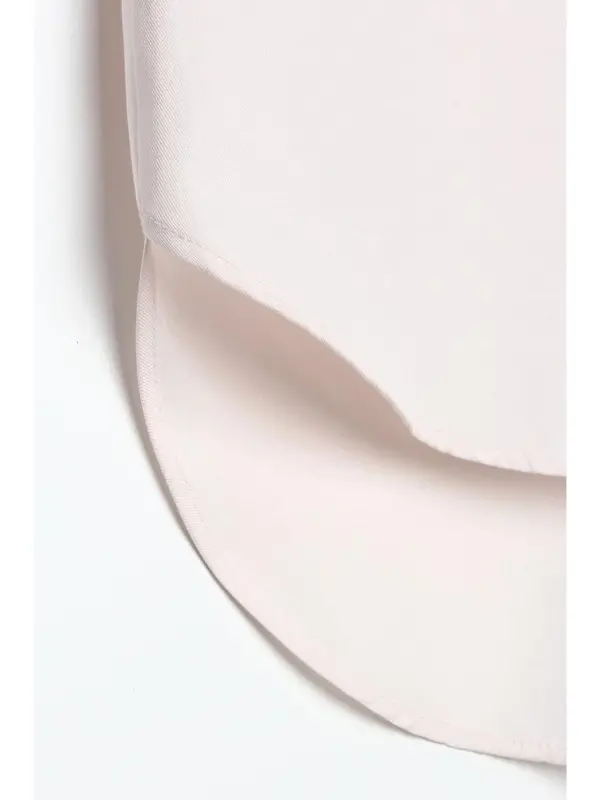 Loose Fit Shirt Tunic with Light Pink Belt - 5