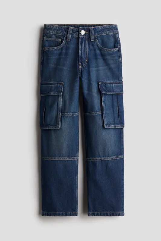 Loose Fit Straight Leg Jeans - H&M