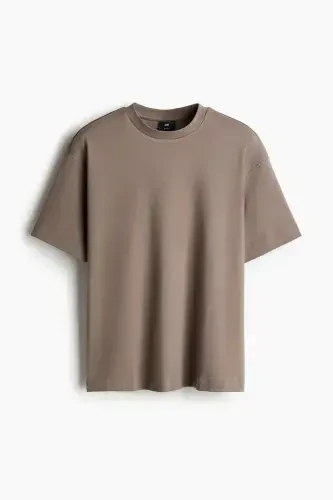 Loose Fit T-shirt - Dark beige - 4