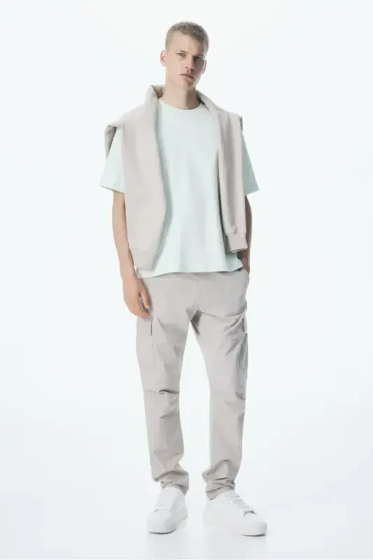 Loose Fit T-shirt-Light green - 2