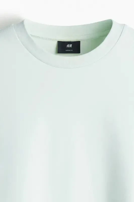 Loose Fit T-shirt-Light green - 6