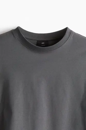 Loose Fit Tişört - Koyu gri - 6