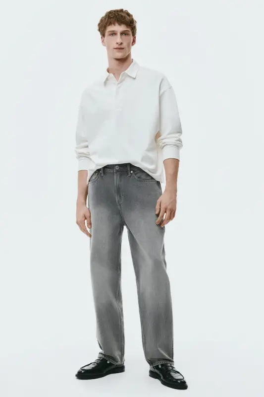 Loose Jeans-Açık kot grisi - 3