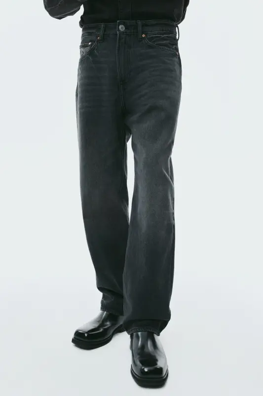 Loose Jeans-Soluk siyah - 2