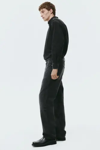 Loose Jeans-Soluk siyah - 6