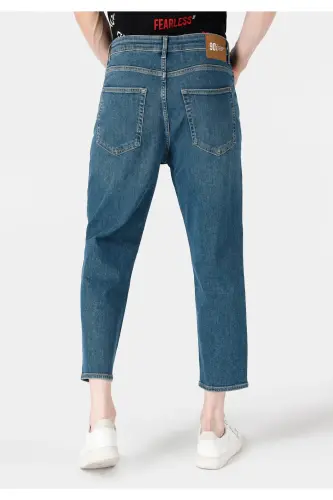 Loose Relaxed Fit Blue Men's Jeans. - 2
