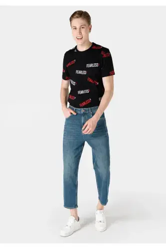 Loose Relaxed Fit Blue Men's Jeans. - 3