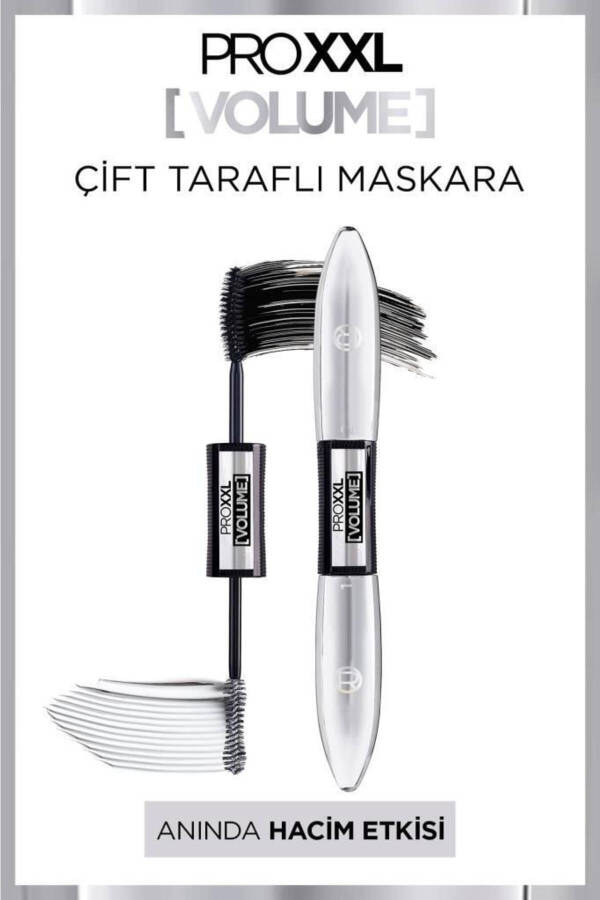 L'oréal Paris Pro Xxl Volume Ikki Tomonlama Maskara - Hajm Ta'siri - 15