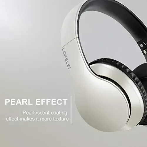 LORELEI X6 Over-Ear Headphones With Microphone, Lightweight Foldable & Portable Stereo Bass With 1.45M No-Tangle, Wired for Smartphone Tablet MP3/4 - 5