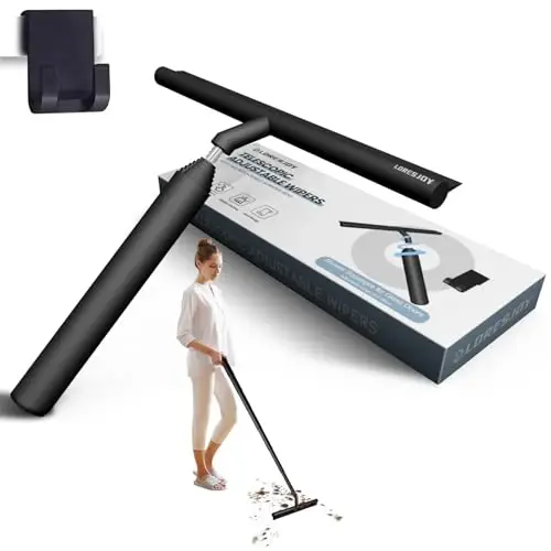 LORESJOY Shower Squeegee for Glass Doors, Window Squeegee with 37inch Extension Pole, Window Cleaner Tool, Squeegee Window Cleaning for Window Cleaning for Home Cleaning, Glass Door, Tile Wall, Car - 1