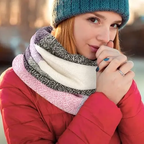 Loritta Womens Scarf Fashion Long Plaid Shawls Wraps Big Grid Winter Warm Lattice Large Scarves Gifts - 5