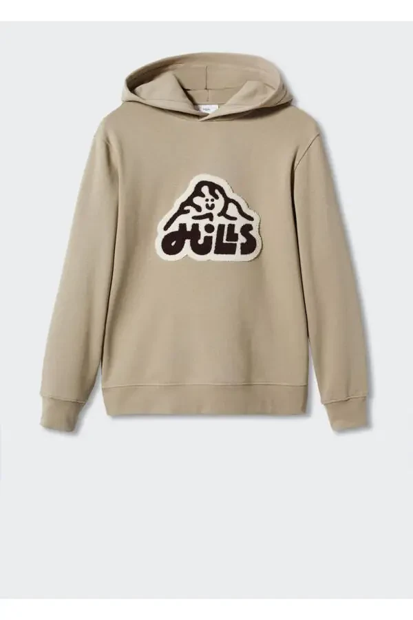 Лоскутный хлопковый свитшот - 10