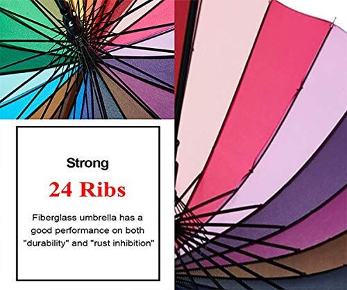 Lot of 10 Variety To Go Color Wheel Umbrella Rainbow Umbrella Sunshade Rain Umbrella (Straight or Hook Handle) Wholesale price - 5