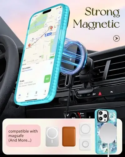 Lotadilo iPhone 15 Pro uchun ayollar uchun g‘ilof - Qizlar Kawaii dizayni Magsafe magnit halqali ushlagich bilan mos keladi Kapalak telefon qopqoqlari Estetik qiz TPU Funda 15 Pro uchun - 5