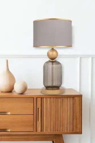 Лотос Опал Блэк Контраст Кэм Абажур-Визон БЕЖ - Modazone (1)