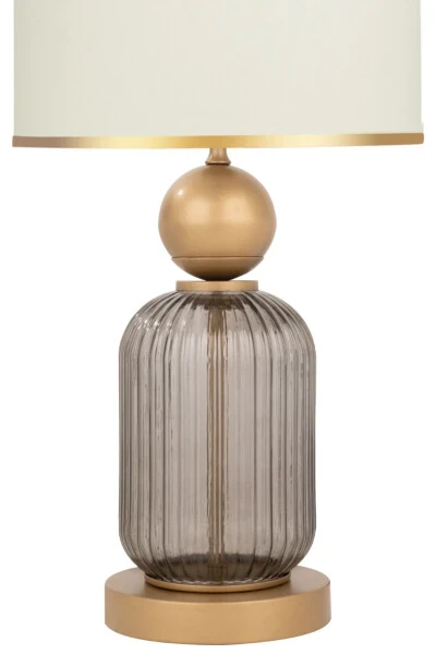 Lotus Opal Black Contrast Glass Lampshade - 3