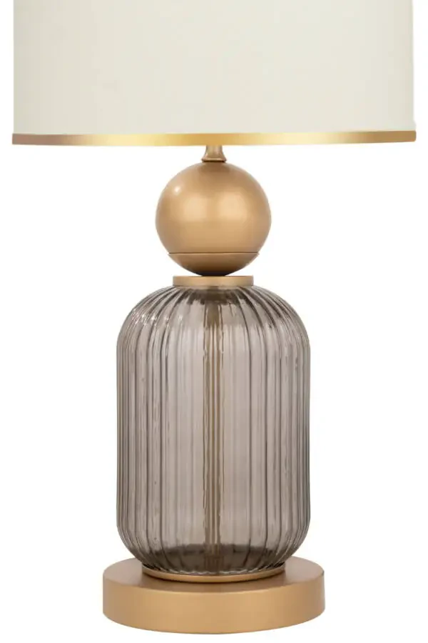 Lotus Opal Black Contrast Glass Lampshade - 3