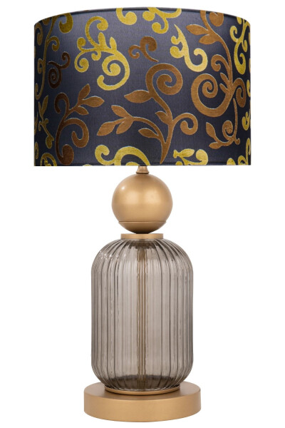 Lotus Opal Black Contrast Glass Lampshade - MODAZONE