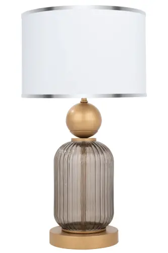 Lotus Opal Black Contrast Glass Lampshade 