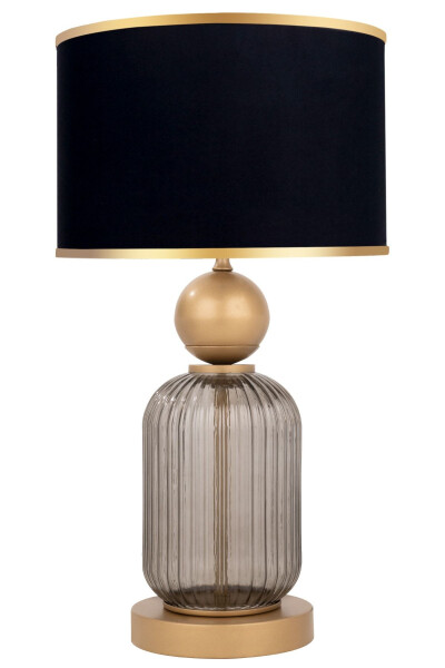 Lotus Opal Black Contrast Cam Abajur-Siyah - MODAZONE