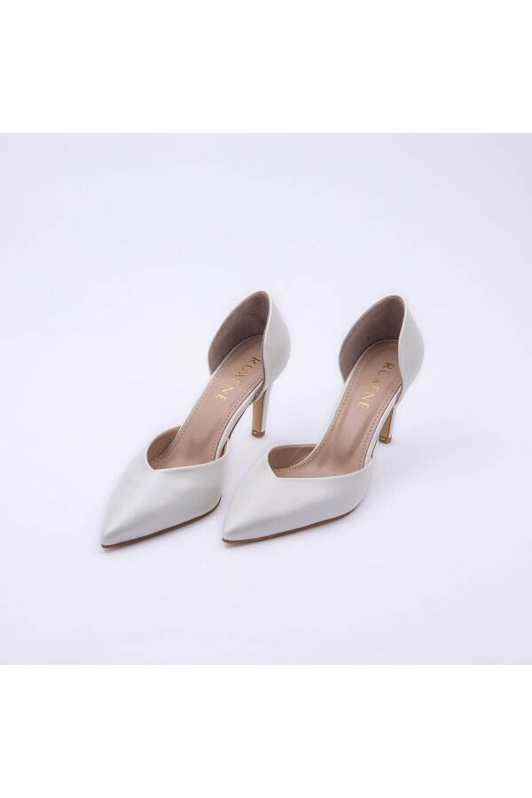 LOTUS Pointed Toe Mother of Pearl Stiletto 8CM Bridal Shoes - 15