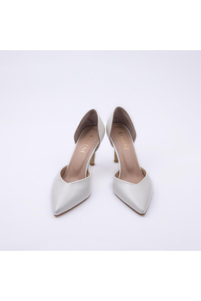 LOTUS Pointed Toe Mother of Pearl Stiletto 8CM Bridal Shoes - 17